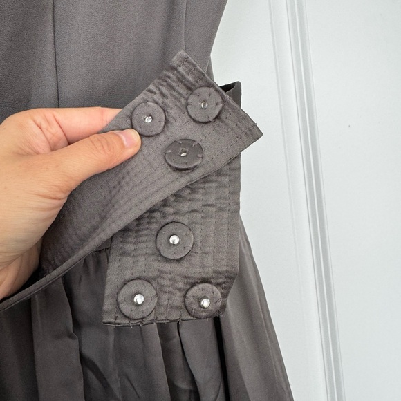 Worn only once! White by Vera Wang One-Shoulder Bridesmaid Dress with pockets. - Picture 3 of 9